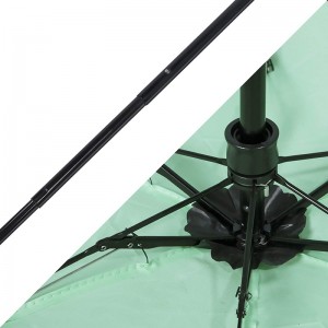 Khung kim loại nhỏ hơn 5 ô mưa gấp cho nữ Parasol dù