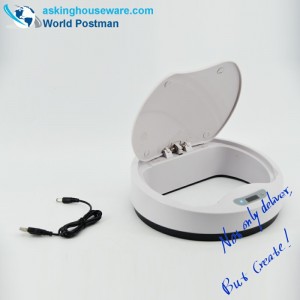 Thùng rác cảm ứng tự động AKbrand có sạc điện, màu xám, 15 lít