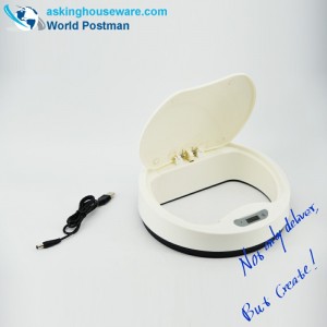 Chất thải cảm ứng tự động hộ gia đình AKbrand với Bộ sạc điện, Kem trắng, 15 lít