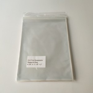 Túi đựng tạp chí Crystal Clear 2mil Poly Resealable
