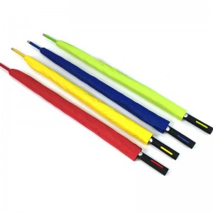 27 inch quảng cáo khung sợi thủy tinh đầy màu sắc Ô dù Golf Một lớp Tự động mở ô