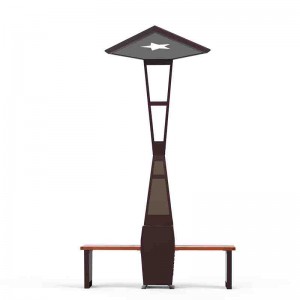 Đèn LED chiếu sáng ngoài trời dùng năng lượng mặt trời với điện thoại thông minh và máy tính bảng