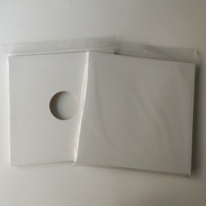 12 bìa cứng màu trắng LP / Record Cover Không có lỗ