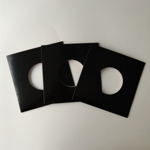 7 Inch 45 RPM 350gsm Brown Tông Record Jacket có lỗ