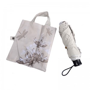 Ô dù quảng cáo có in logo gấp 3 ô với lớp phủ bạc