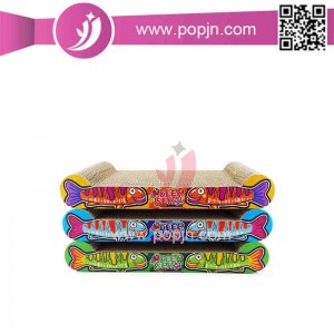 Mèo dễ thương bền Hình dạng Tấm bìa cứng Mèo Scratcher Cat Giường