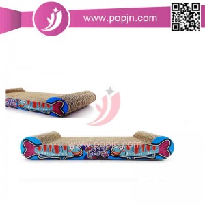 Mèo dễ thương bền Hình dạng Tấm bìa cứng Mèo Scratcher Cat Giường