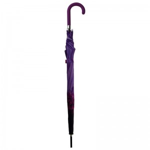 Thời trang Sun Parasol Tự động Mở dù nhỏ gọn ngoài trời với logo thẳng