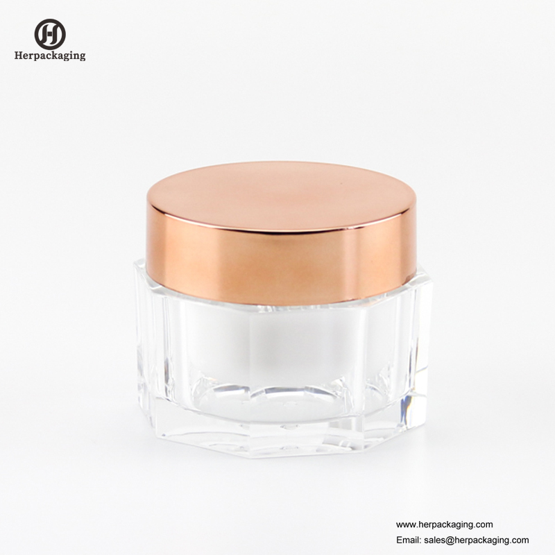 HXL225 sang trọng tròn acrylic mỹ phẩm jar