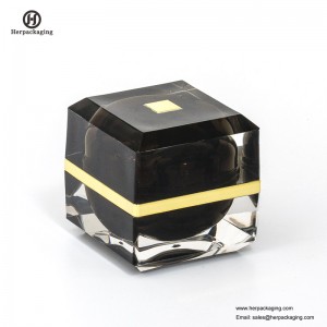 HXL233 chai acrylic vuông và lọ cho kem chăm sóc da Rỗng Mỹ phẩm Jar Double Wall Container Skincare