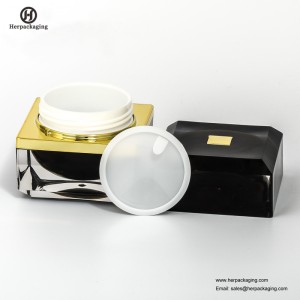 HXL233 chai acrylic vuông và lọ cho kem chăm sóc da Rỗng Mỹ phẩm Jar Double Wall Container Skincare