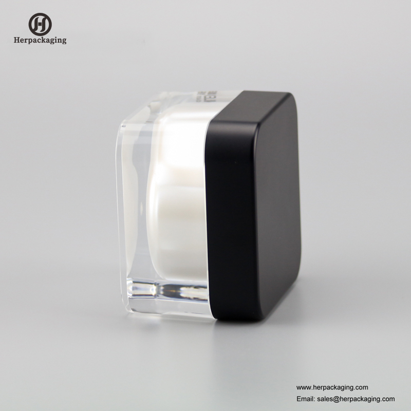 HXL234 sang trọng tròn rỗng acrylic mỹ phẩm jar