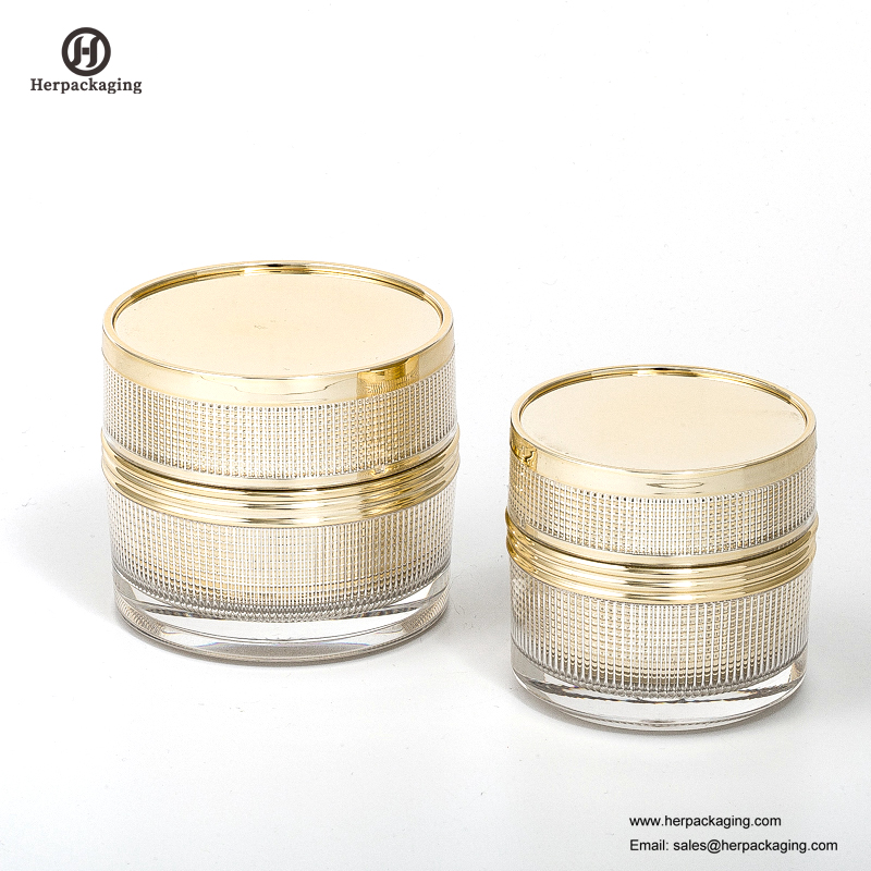 HXL236 sang trọng vòng acrylic mỹ phẩm jar