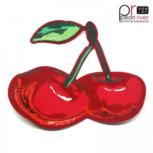 anh đào thêu sequin vá