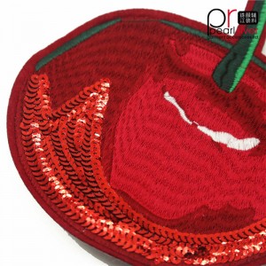 anh đào thêu sequin vá