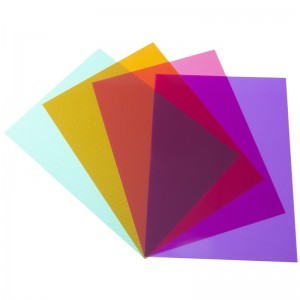 Tấm PP đầy màu sắc cho văn phòng phẩm và bao bì