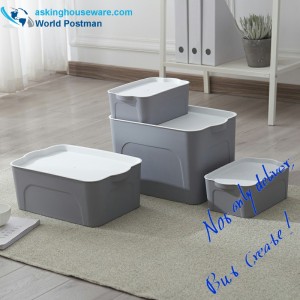 Hộp nhựa đa chức năng có nắp đậy, Hộp đựng trong suốt 5 trong 1