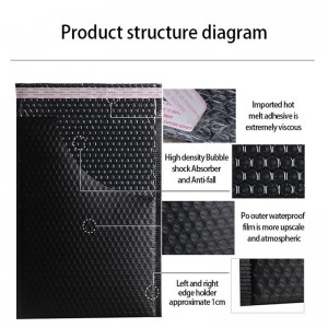 Nhà máy Bán buôn Tùy chỉnh In Màu hồng Bong bóng Nhựa Túi Mailing Padded Envel