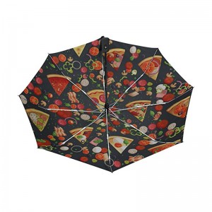 Pizza vui in ấn Quà tặng khuyến mãi mục tùy chỉnh in logo 3 lần tự động mở và tự động đóng ô