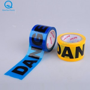 Băng rào chắn màu đỏ / vàng / xanh DANGER, băng rào cản DANGER xanh