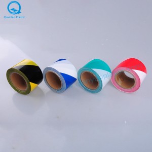 Băng cảnh báo đỏ / trắng Trung Quốc; Băng cảnh báo màu xanh / xanh / trắng; Băng rào chắn màu vàng / đen