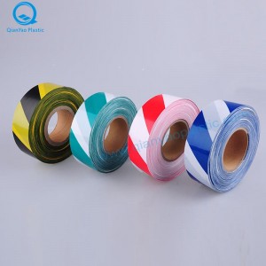 Băng cảnh báo màu vàng / đen, trắng / đen; Băng màu xanh / trắng, xanh lá cây / trắng, cam / trắng; Băng đỏ / trắng, đỏ / đen