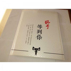 trắng Kim loại Lá tùy chỉnh Bong bóng Phong bì Poly Mailer Với Logo / túi gửi thư Đệm nhựa