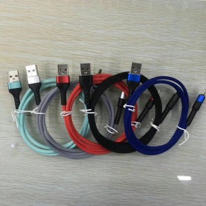 Sạc nhanh Vòng nhôm Vỏ bện uốn cong Cáp dữ liệu USB cho micro USB, Loại C, sạc sét iPhone và đồng bộ hóa