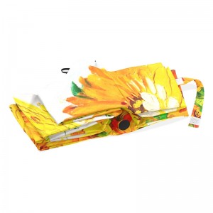 Windproof 2 phần sợi thủy tinh sườn kim loại trục tự động mở và đóng tùy chỉnh in 3 ô dù