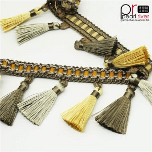 Thiết kế mới Fringe Ball cho trang trí cửa sổ Pom Pom Rèm Fringe