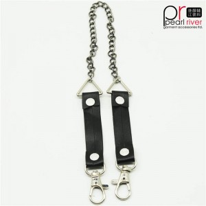 Bán buôn dây chuyền kim loại trang trí đầy màu sắc cho quần may