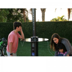 Trạm sạc điện thoại di động năng lượng mặt trời Thiết kế tùy chỉnh Chào mừng