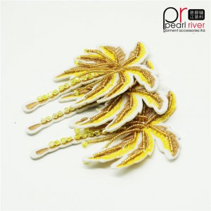 Màu vàng dừa Palm Patch Patch Thời trang mới để trang trí Tùy chỉnh