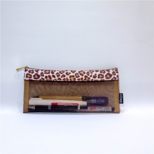 nóng bán Trường hợp bút chì lưới nylon đầy màu sắc cho logo tùy chỉnh