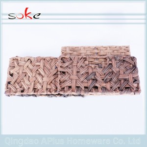 đan bằng mây đan giỏ lưu trữ