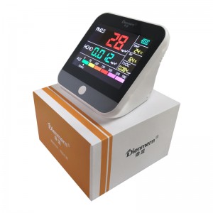 Máy kiểm tra chất lượng không khí Formaldehyd PM2.5 Máy phát laser cầm tay TVOC AQI Màn hình thông minh cho văn phòng tại nhà Độ ẩm của xe