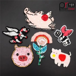 Thân thiện với môi Hạt động vật Dragonfly pegasus thêu thêu Tùy chỉnh