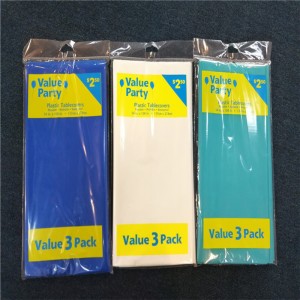 54x108 PVC PEVA Khăn trải bàn trắng In dùng một lần Thiết kế đồ họa Tấm bìa nhựa