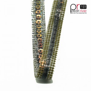 Cắt tỉa rhinestone mới nhất với may sequin tùy chỉnh