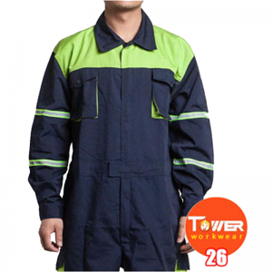 Coverall hai tông màu có thể giặt