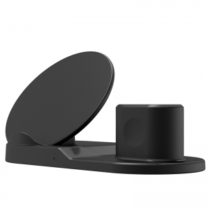 KPS-9302HC 3in1 qi nhanh 10W đồng hồ đeo tay tai nghe sạc không dây