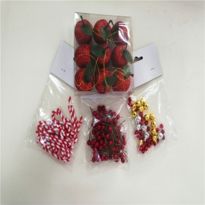 Phụ kiện Giáng sinh Đi bộ màu đỏ Stick trang trí cho bữa tiệc