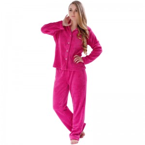 Phụ nữ lông cừu mềm Pajama dành cho người lớn