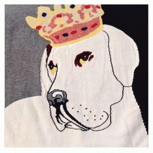 Logo tùy chỉnh Loose American European Size Crown Dog Áo thun nữ Áo len