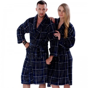 Cặp lông cừu áo choàng sọc in Pajama