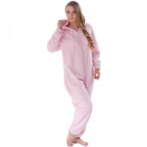 Bộ đồ ngủ dành cho người lớn Onesie màu hồng