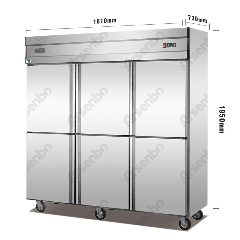 Tủ lạnh nhà bếp Upright thân thiện với môi trường và tủ lạnh làm lạnh chu kỳ không khí