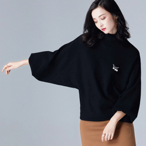 Tùy chỉnh 50% Len 50% Áo len cao cổ cao tay áo len