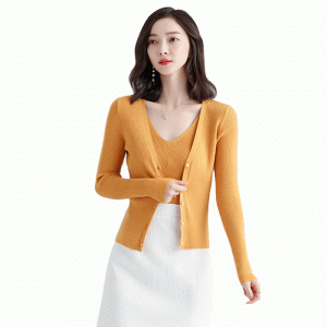 Ladies Fited Hai bộ áo len và áo len vest