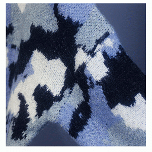 2019 Mới Thu Đông Phong cách Hàn Quốc Áo len màu tương phản lỏng